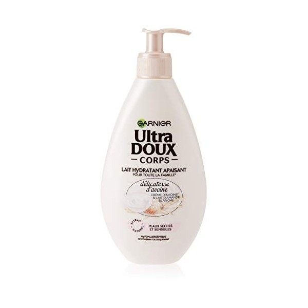 Garnier Ultra Doux Corps Lait Hydratant Apaisant Peaux sèches et sensibles Délicatesse davoine 250 ml