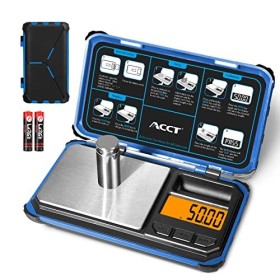 ACCT Balance de poche de précision, 200 g x 0,01 g, balance alimentaire numérique avec écran LCD, 6 unités de conversion en u