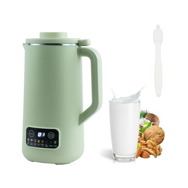 Machine à lait de soja, 600 ml, machine à lait de soja multifonction avec 10 lames puissantes, machine à lait davoine, fabri