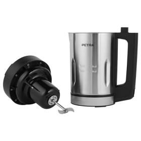 Petra Machine à soupe, Blender à Soupe Chauffant, pichet en acier inoxydable1,6 L, 5 programmes de cuisson, ecran digital, ma