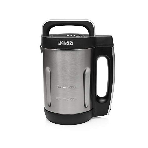 Princess 214002 Blender soupe, Noir, Acier Inoxydable