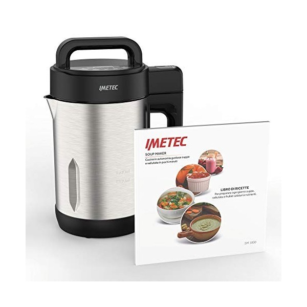 Imetec Sm 1000 Soup Maker, Db-Tech et Frulla, 3 Programmes Automatiques, Soupe et Smoothie, 6 Portions, Lames Cranter Acier I