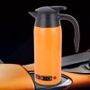 Bouilloire portable, 800 ml, 12 V, 24 V, grande capacité, pour camion, orange