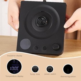 Bouilloire en acier inoxydable avec réglage de la température, bouilloire à col de cygne 1L, 1000W Tea Builder, Intelligent A