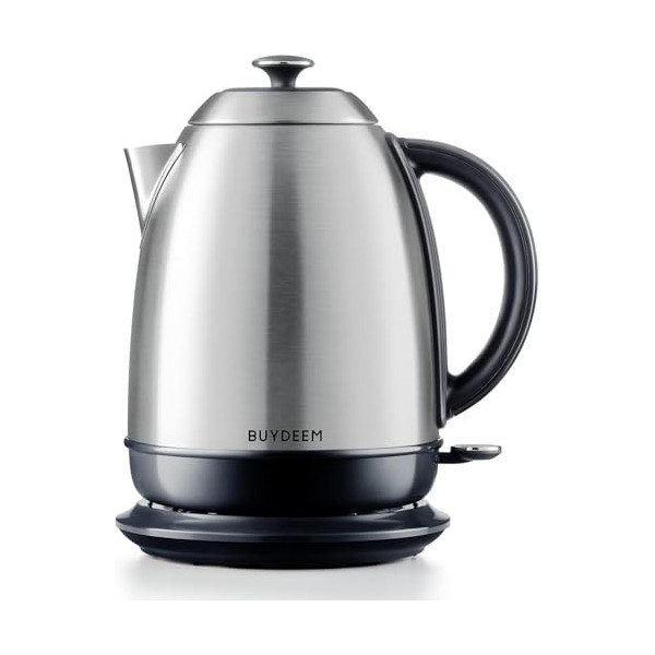 BUYDEEM Bouilloire électrique, modèle K640, couleur acier inoxydable, UE