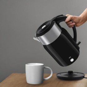 kisidus Bouilloire Électrique 1,8 L Maintien automatique de la température 1500W Poigne Anti-Brûlure Base 360 Sans Fil - Retr