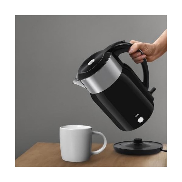 kisidus Bouilloire Électrique 1,8 L Maintien automatique de la température 1500W Poigne Anti-Brûlure Base 360 Sans Fil - Retr