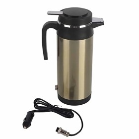 Thermos électriques 1200 ml 12 V/24 V Bouilloire électrique pour voiture en acier inoxydable Thermos de voyage Bouteille dea