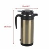 Thermos électriques 1200 ml 12 V/24 V Bouilloire électrique pour voiture en acier inoxydable Thermos de voyage Bouteille dea