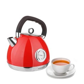 Bouilloire électrique KASANOVA avec thermomètre, bouilloire pour thé et infusions jusquà 6 tasses, température contrôlée, 1,