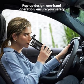 Bouilloire électrique pour voiture, tasse chauffante pour voiture, 12 V/24 V, chauffe-eau portable de 380 ml, pour camion de 