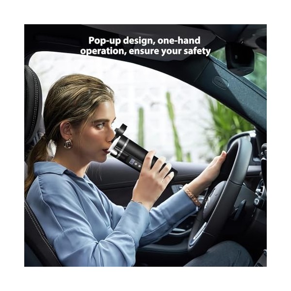 Bouilloire électrique pour voiture, tasse chauffante pour voiture, 12 V/24 V, chauffe-eau portable de 380 ml, pour camion de 
