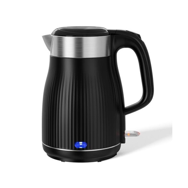 QEXREED Bouilloire Electrique, Capacité 1.8L, Bouilloire électrique Maintien au Chaud 65℃, Ebullition Chauffage Rapide, 1500W