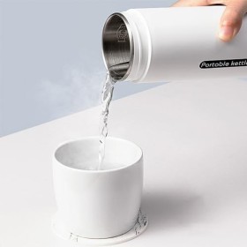 CENPEK Bouilloire De Voyage 500 ML Petite Tasse À Eau Électrique Portable 4 Niveaux De Contrôle De La Température avec Affich