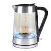 Salter Bouilloire en Verre Irisé 1,7 L, Éclairage LED, Couvercle à Eau à Pression Pour un Remplissage Facile, Filtre Anti-Cal