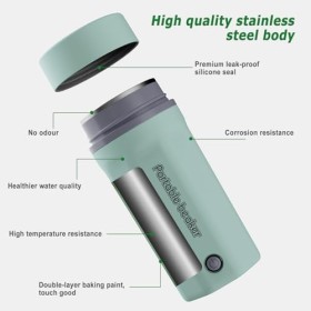 Mini kettle Fast Boil Quiet Small Kettle Stainless Steel Mini Electric Kettle Auto Shut Off Travel Tea Kettle