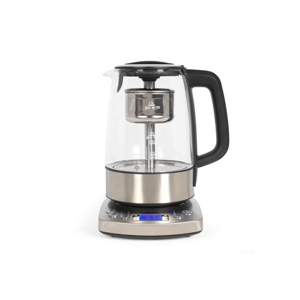 Livoo - Bouilloire théière automatique 1,7L DOD209-1850-2200W, 5 programmes pré-réglé, 1 programme personnalisable, 3 mode d