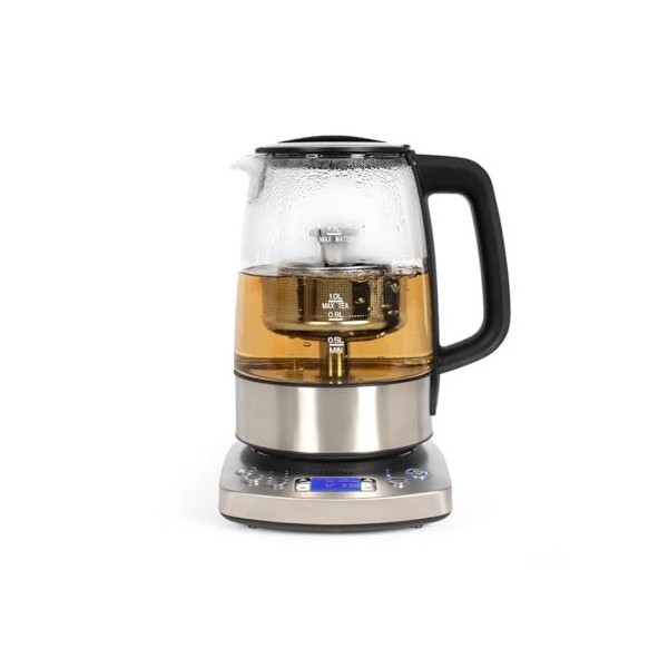 Livoo - Bouilloire théière automatique 1,7L DOD209-1850-2200W, 5 programmes pré-réglé, 1 programme personnalisable, 3 mode d