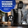 Clatronic® Bouilloire | Kettle | Bouilloire 1,7 L avec arrêt automatique & manuel | Filtre anticalcaire amovible | max. 2200W