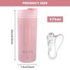 Petite bouilloire portable, petite bouilloire de voyage, 400 ml, mini bouilloire électrique portable, bouilloire de voyage, m
