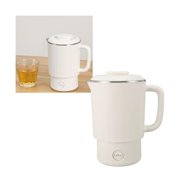 Bouilloire de Voyage 600 Ml pour Lextérieur, Bouilloire électrique Portable 600 W, Petit Chauffe-eau Chaude avec Chauffage R