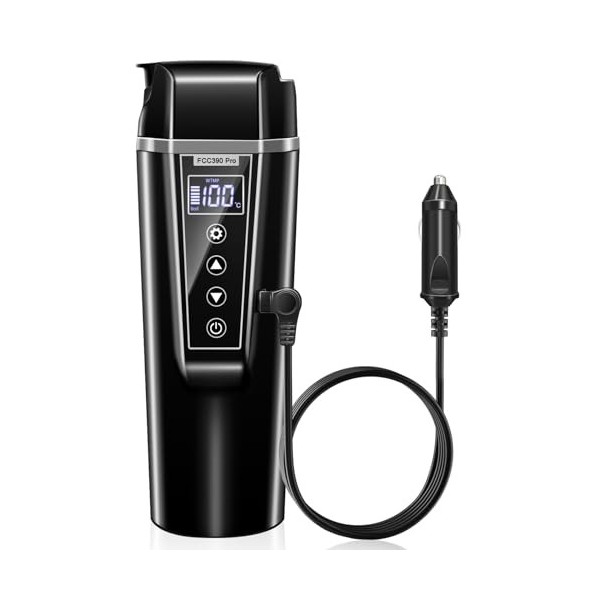 Nardea Bouilloire électrique 24/12 V pour voitures, bouilloire de voyage portable avec allume-cigare pour voitures et camions