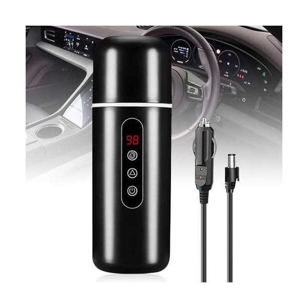 Bouilloire Electrique De Voyage, 500 Ml Bouilloire De Voiture, Bouilloire Pour Voiture, 24V/12V Bouilloire Électrique De Voit