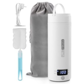 Focenat 500ML Portable Bouilloire Electrique Acier inoxydable 316, Bouilloire Electrique de Voyage avec écran LCD, 4 Temperat