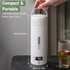 Bouilloire électrique portable, intérieur en acier inoxydable 304, 4 réglages de température réglables, maintien au chaud pen