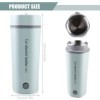 Bouilloire électrique portable pour voiture, 450 ml, 12 V, 80 W, avec doublure en acier inoxydable 304, mini tasse chauffante