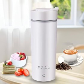 Petite bouilloire de voyage, tasse à eau électrique, 475 ml/300 W, bouilloire portable, mini tasse deau avec réglage de la t