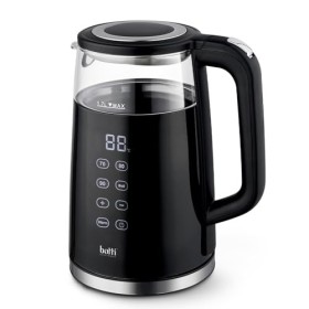 Botti Maverick bouilloire électrique 1,7L | Chauffage rapide | Verre borosilicaté | Affichage numérique |4 réglages de tempér