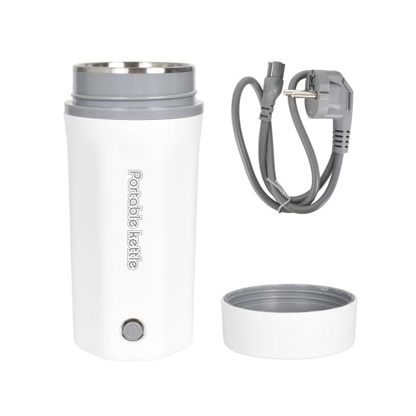 Bouilloire Electrique 500ML, 220V Bouilloire en Acier Inoxydable 304, Mini Bouilloire électrique de Voyage, Bouilloire de Voy