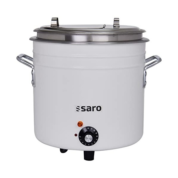 SARO Bouilloire à soupe rétro blanche