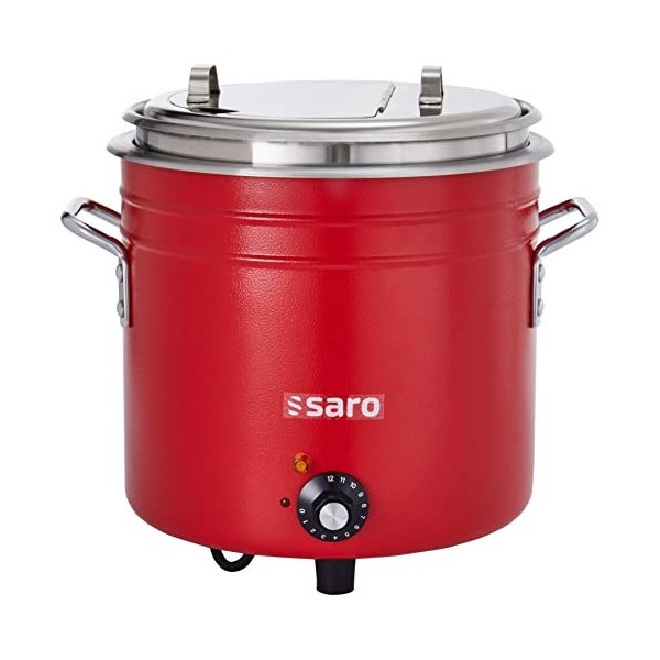 Saro Bouilloire à soupe rétro rouge