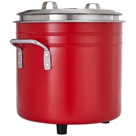 Saro Bouilloire à soupe rétro rouge