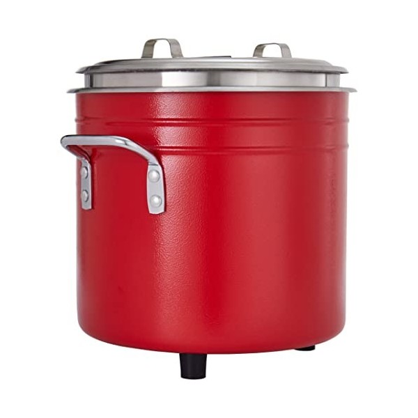 Saro Bouilloire à soupe rétro rouge