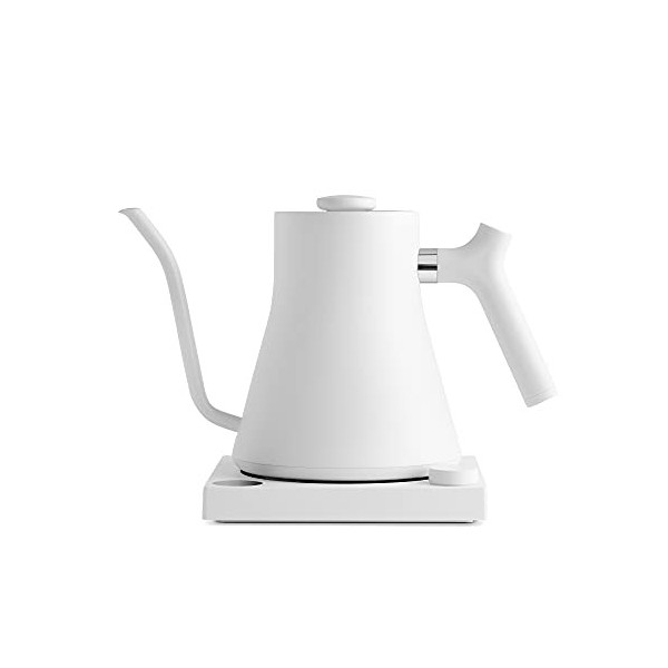 Fellow Stagg EKG | Bouilloire Electrique pour Café et Thé | Blanc Mat | Contrôle de Température Variable | Chauffage rapide |