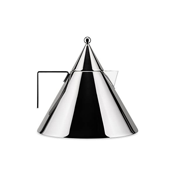 Alessi 90017 Il Conico Bouilloire en Acier Inoxydable 18/10, 4.2 x 22.5 x 6.5 cm, Argenté.