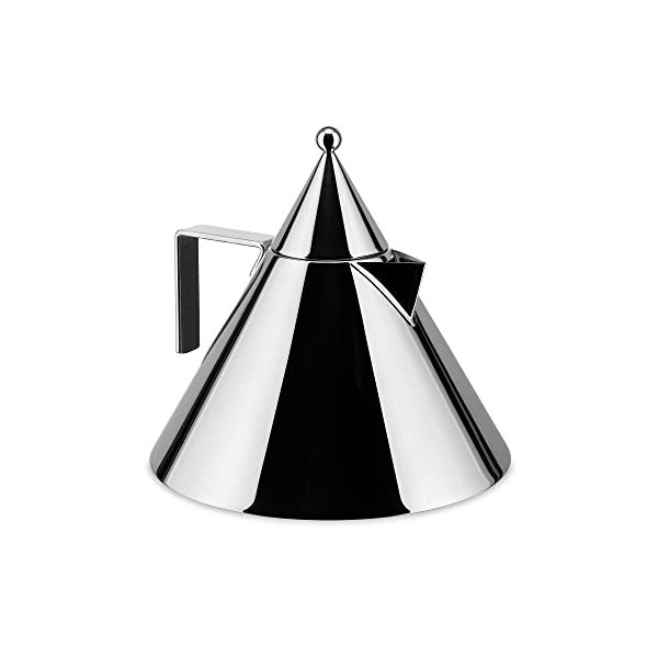 Alessi 90017 Il Conico Bouilloire en Acier Inoxydable 18/10, 4.2 x 22.5 x 6.5 cm, Argenté.