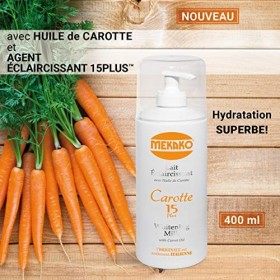 Mekako Lait Éclaircissante avec Huile de Carotte, 400 ml