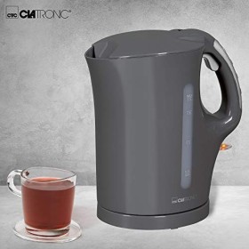 Clatronic Bouilloire, bouilloire 1,7 l avec arrêt automatique et manuel, filtre à chaux amovible, max. 2200 watts, bouilloire