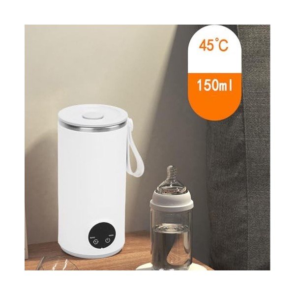 Bouilloire électrique de Voyage, Bouilloire à Eau Chaude Portable 400 Ml avec 4 Températures, Bouilloire Chauffante Automatiq