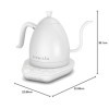Brewista Artisan Pure White | Bouilloire électrique | Bec col de cygne | Régulation température | Slow Coffee Barista | 1,0 L