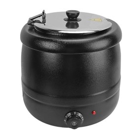 Pot à Soupe en Acier Inoxydable 10l, Bouilloire Chauffante Amovible, Isolation Thermique, Pot Chauffant pour Aliments, 400W 