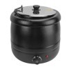 Pot à Soupe en Acier Inoxydable 10l, Bouilloire Chauffante Amovible, Isolation Thermique, Pot Chauffant pour Aliments, 400W 