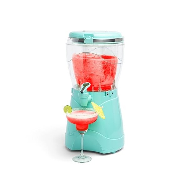 Nostalgia UKNMSB1AQ6A Machine de 3,8 l de boissons, bec verseur à débit facile, avec poignée de transport, turquoise