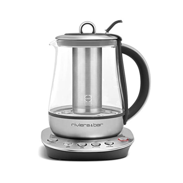 Riviera-et-Bar BTH540 Théière inox à température réglable 1,2L Jaïpur Zen