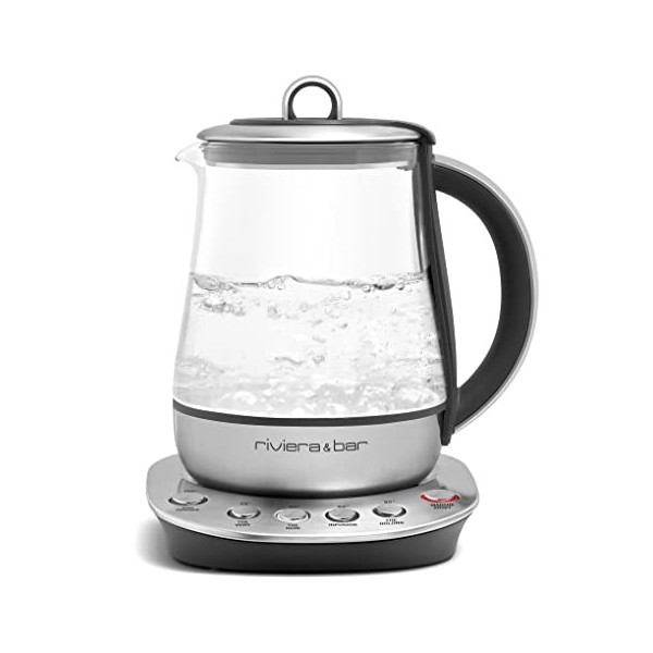 Riviera-et-Bar BTH540 Théière inox à température réglable 1,2L Jaïpur Zen