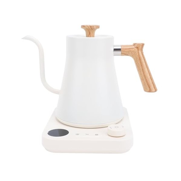 Bouilloire électrique à Col de Cygne, Contrôle de la Température, Intérieur en Acier Inoxydable, écran LCD, Poignée équilibré